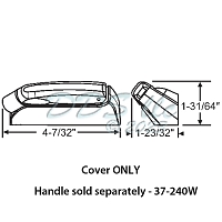 Ashland Operator Cover LH Bronze 37-254LBZ 1