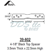 Black Top Spacer 39-602