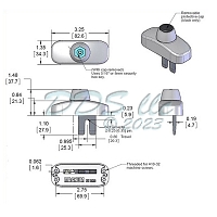 Euro Tilt and Turn Window Handle Lockable 40-1029W 1