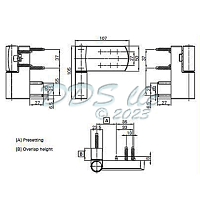 Sash Hinge Black 40R-180 1