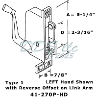 Yale - Ogron HD LH Awning Operator 41-270pw HD
