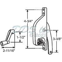 Jalousie Window Operator 41-292P 1