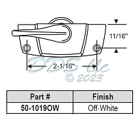 Sweep and Sash lock 50-1019ow 1