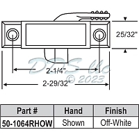 Sash Lock 50-1064RHOW 1
