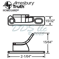 Casement keeper 50-1117 1