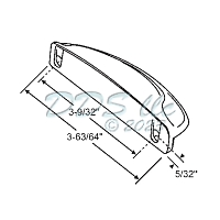 Extruded Sash Lift 50-1311W