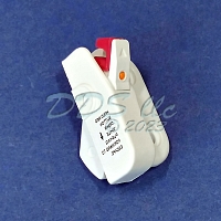 Plastic Dual Action Ventlock White 50-2003RHBEW 2