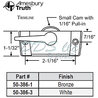 Sweep and Sash lock 50-386-3 1
