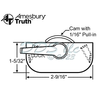 Sweep and Sash lock 50-486-1 1