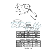 Sweep and Sash locks 50-624RHA 1