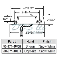 Sweep and Sash Lock 50-971-40RH 1