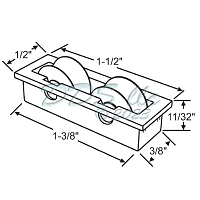 Sliding Window Rollers 52-546 1