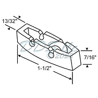 Sliding Window Roller 52-632a
