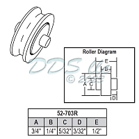 Sliding Window Wheels 52-703R 1