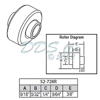 Sliding Window Wheel 52-728R 1