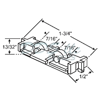 Sliding Window Rollers 52-917 1