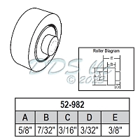 Sliding Window Wheels 52-982 1