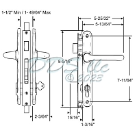 Millton 2 Point Lockset 55-100WX