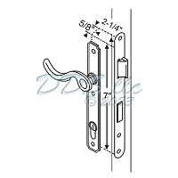 Atrium Swing Door Lockset 55-126PB 1