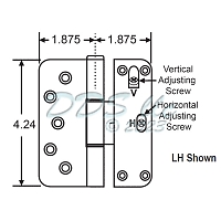 Truth LH Hinge Antique Nickel  56-147ANLH 1