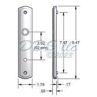 Amesbury Handle Set Dummy 55-239snkd 1