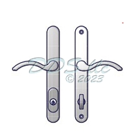 Amesbury Truth Swing Door Handle Set 55-241LHB