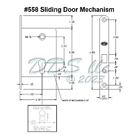 FPL 558 Mortise Door Lock 558-50-3 1