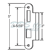 RH Latch-Deadbolt Strike 56-117
