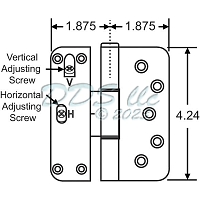 Truth RH Hinge Antique Nickel  56-147ANRH 1