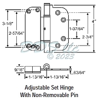 Adjustable Guide Hinge 56-224ab 1