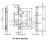 Electa Lockset 56-611 1