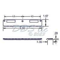 Latch & Deadbolt Strike Plate 56-706ss 1
