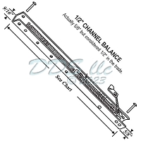 3460 Number on Balance 34-39 lbs Sash Wt. 60-3460 1