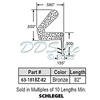 Weatherstrip 63-181BZ-82 1