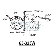 Vinyl Weatherstrip 63-323w 1
