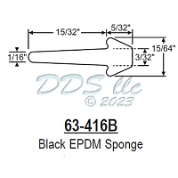 Weatherstrip 63-416B 1