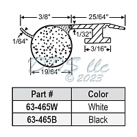Weatherstrip 63-465W 1