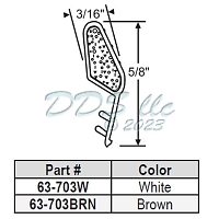 Weatherstripping 63-703w 1
