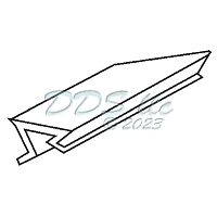 Snap In Vinyl Glazing Bead 65-16 1