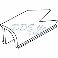 Vinyl Glazing Bead 65-25 1