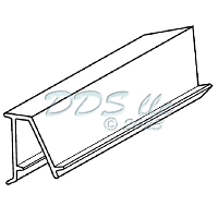 Vinyl Glazing Bead 65-253W 1