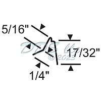 Snap In Vinyl Glazing Bead 65-313W 1
