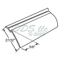 Snap In Vinyl Glazing Bead 65-456B 1