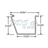 Vinyl Glazing Bead 65-488w