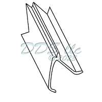 Vinyl Glazing Bead 65-69W 1