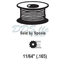 Black Vinyl Hollow Round Spline 66-10B