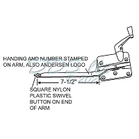 Sill Mounted Casement Operator 750-0531112 1