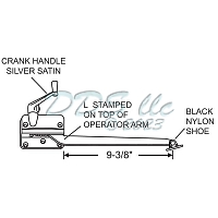 Sill Mounted Casement Operator 750-1360008 1