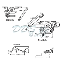 Sill Mounted Casement Operators 750-1361481 2