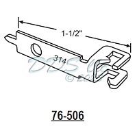 76 Series Metal Sash Clip 76-506 1